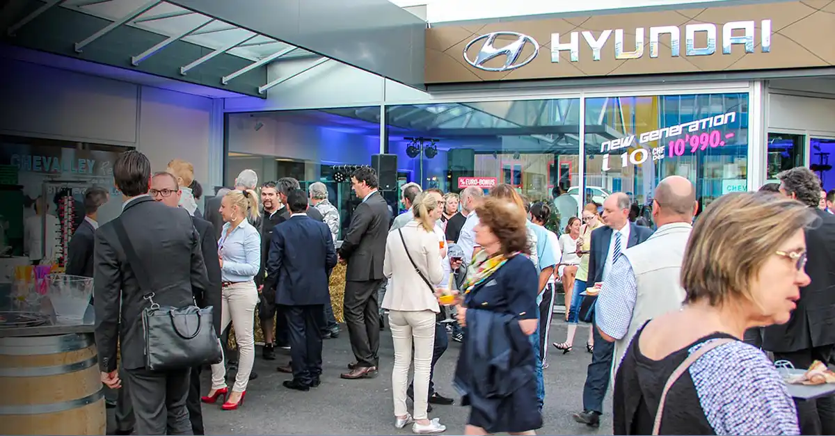 Soirée d’inauguration Hyundai<br>au garage Grimm Centre